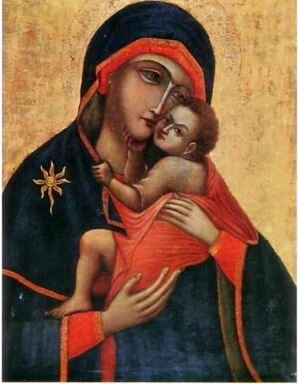 Icona della Madonna Bruna nella chiesa del Carmine