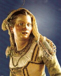 donna presepi di San Martino